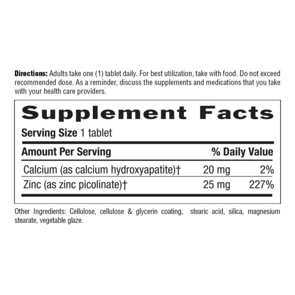 Version 1.0.0 Tabletas de zinc Country Life en blister