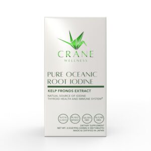 Frente del envase de CRANE WELLNESS Pure Oceanic Root Iodine