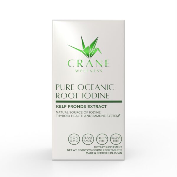 Frente del envase de CRANE WELLNESS Pure Oceanic Root Iodine