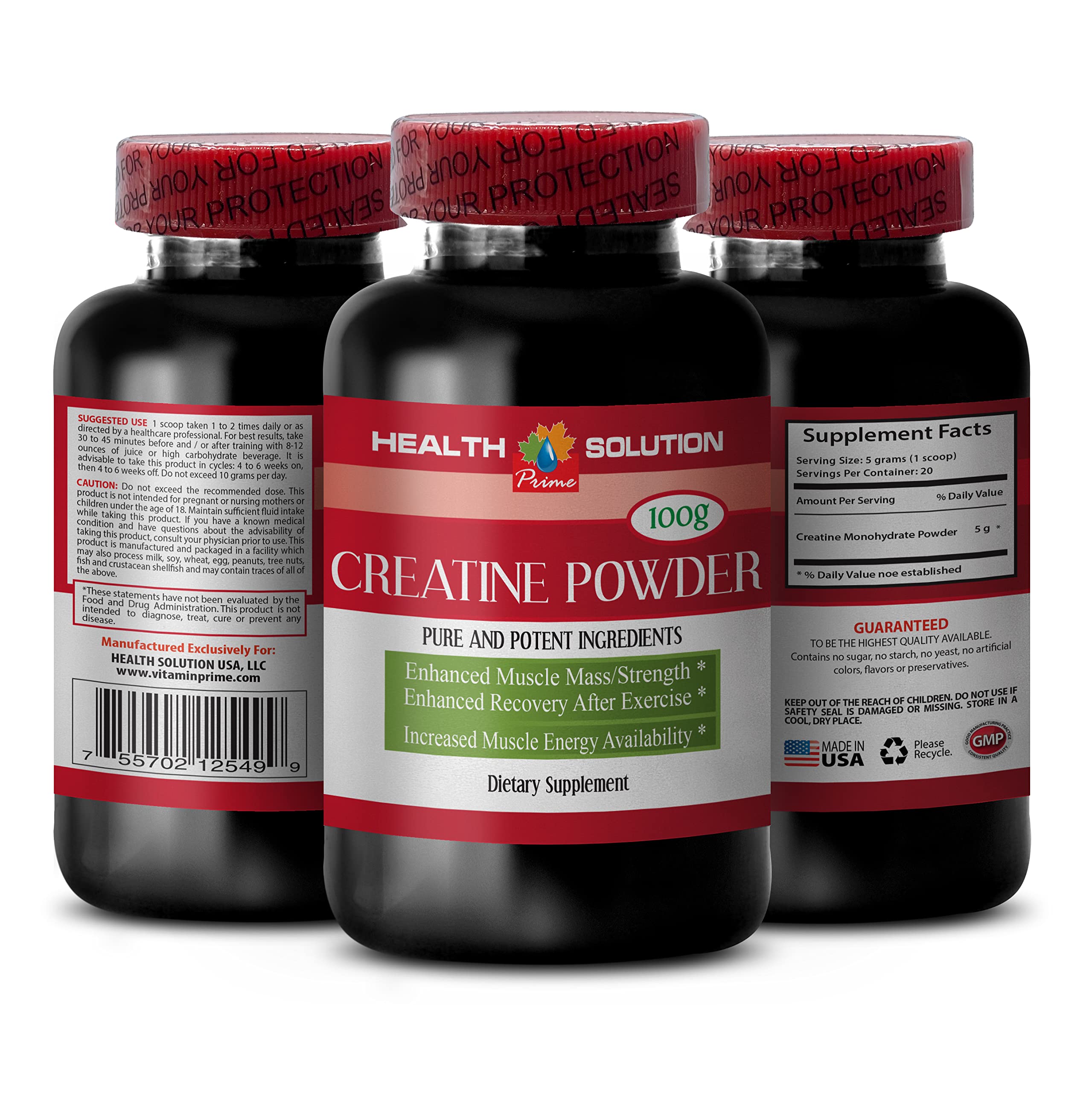 Health Solution Prime Creatine Monohydrate, 100 g