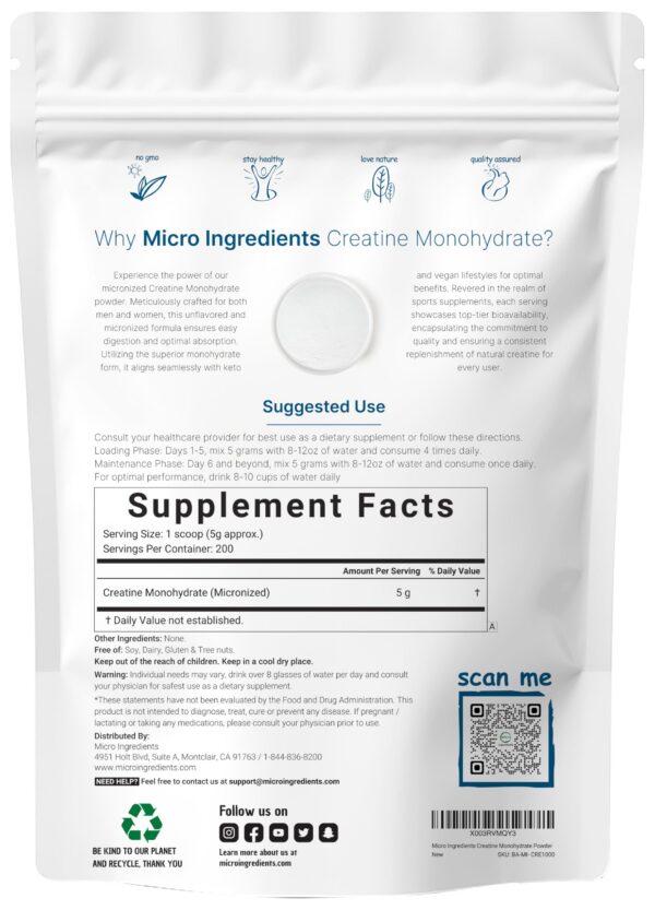 Interior del paquete mostrando el polvo