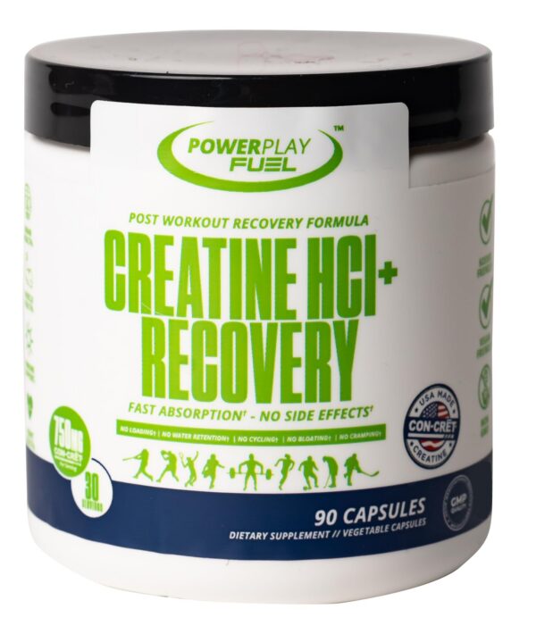 Frente del frasco Creatine HCl Recovery