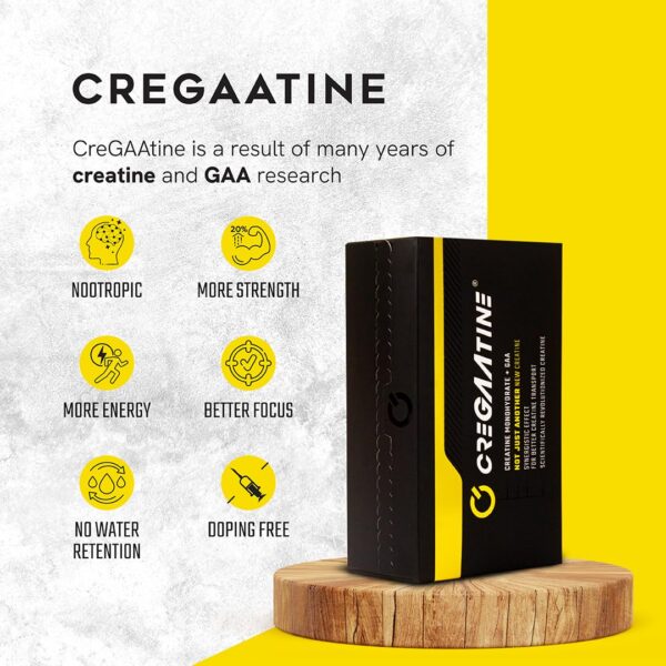 Etiqueta frontal del envase CreGAAtine