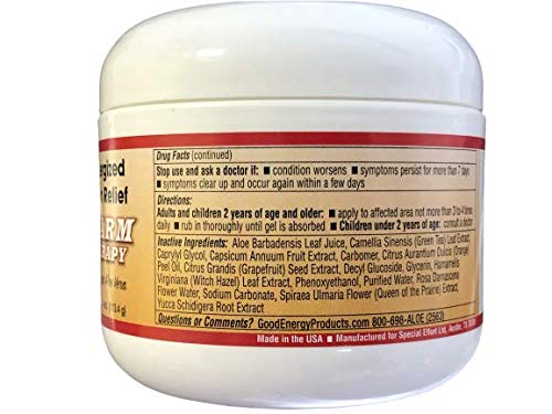 Crema con aloe vera y mentol para alivio del dolor Dr. Wolfe's