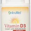 Crema ANUMED vitamina D3 10,000 UI frasco frontal