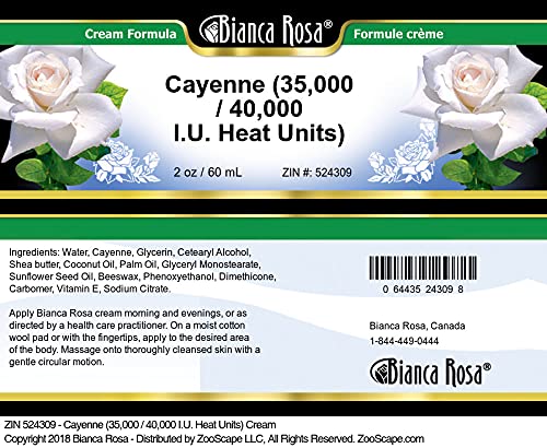 Detalle etiqueta crema cayena Bianca Rosa ZIN 524309