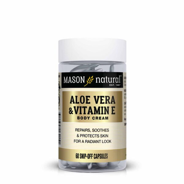 Crema corporal aloe vera vitamina E Mason Natural envase