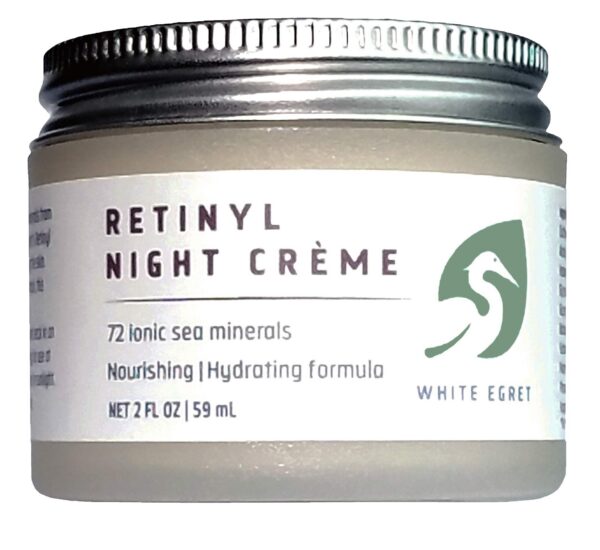 Crema de noche White Egret frasco 2 onzas líquidas