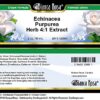 Lado del frasco crema extracto Echinacea Purpurea 2 oz
