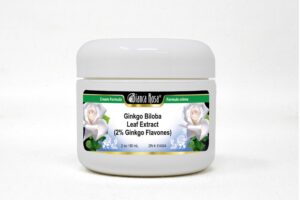 Crema extracto ginkgo biloba 2% flavonas Bianca Rosa 2 onzas