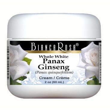 Version 1.0.0 Crema Bianca Rosa Panax Ginseng con caja y etiqueta visibles