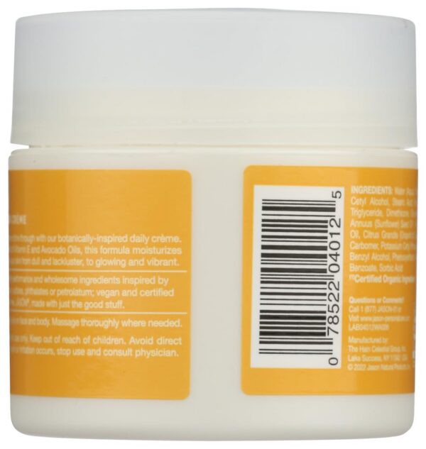 Crema facial vitamina E Jason 25000 iu nutritiva y regeneradora