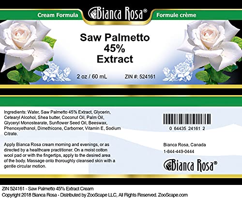 Version 1.0.0 Frasco crema Saw Palmetto 45% extracto Bianca Rosa