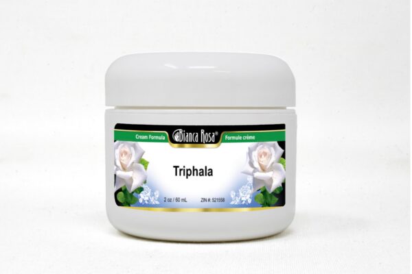 Crema Triphala Bianca Rosa frasco 2 oz para cuidado de piel natural