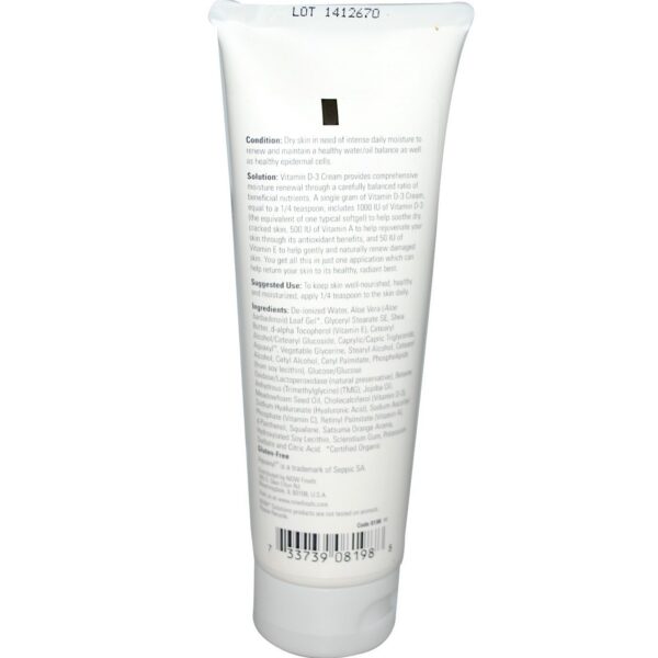 crema vitamina d-3 now foods hidratante antioxidante