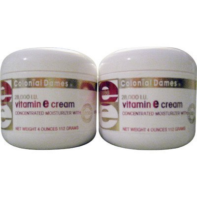Frasco de crema hidratante con vitamina E Colonial Dames 28000 UI