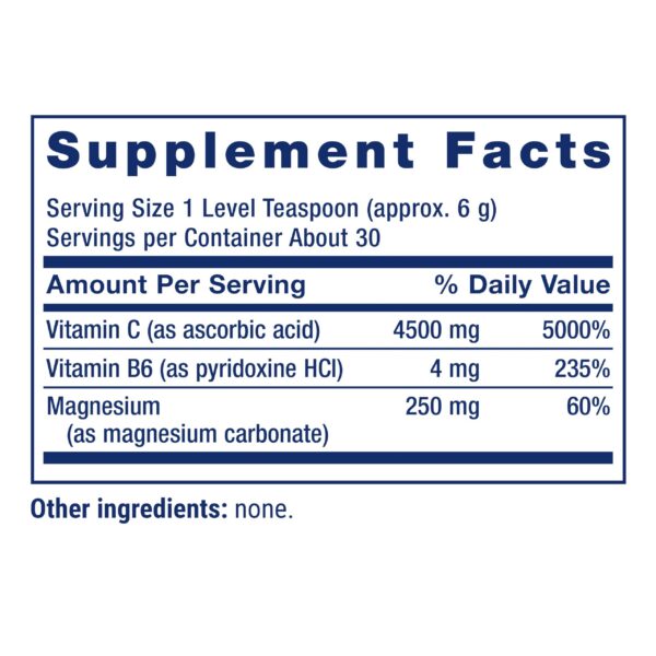 Version 1.0.0 Cristales efervescentes Life Extension con vitamina C y magnesio