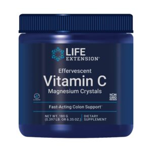 Version 1.0.0 Cristales efervescentes vitamina c magnesio Life Extension paquete
