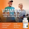 Cristales finos solubles vitamina c Bronson suplemento salud