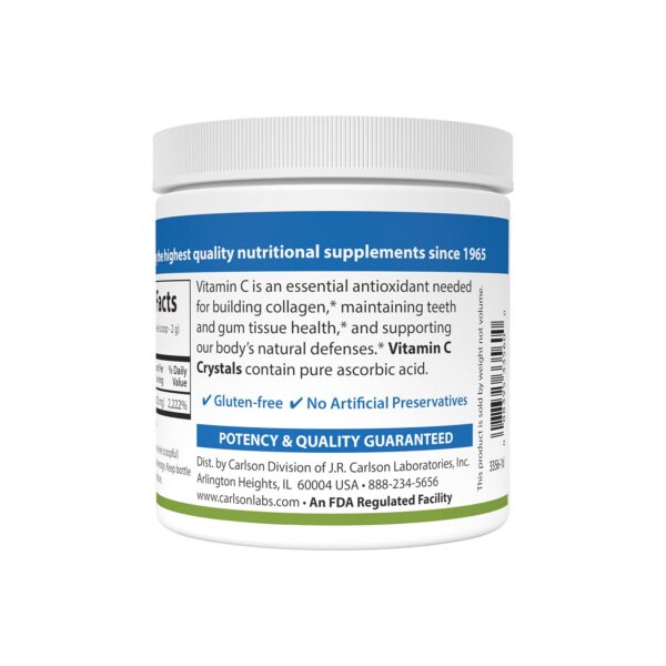 Cristales no OMG vitamina C para mezclar en alimentos Carlson