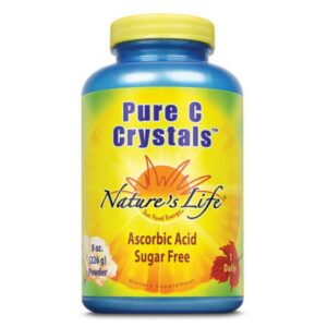 Cristales puros vitamina c nature's life botella 8 oz
