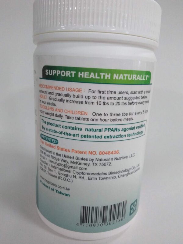 Cryptomonadales spirulina chlorella nutrición integral tabletas