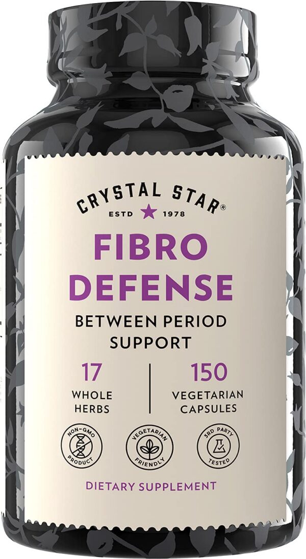 Version 1.0.0 Botella de Crystal Star Fibro Defense con etiqueta