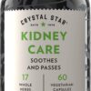 Botella Crystal Star Kidney Care 60 cápsulas suplemento natural renal