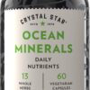 Frasco de Crystal Star Minerales Oceánicos 60 cápsulas