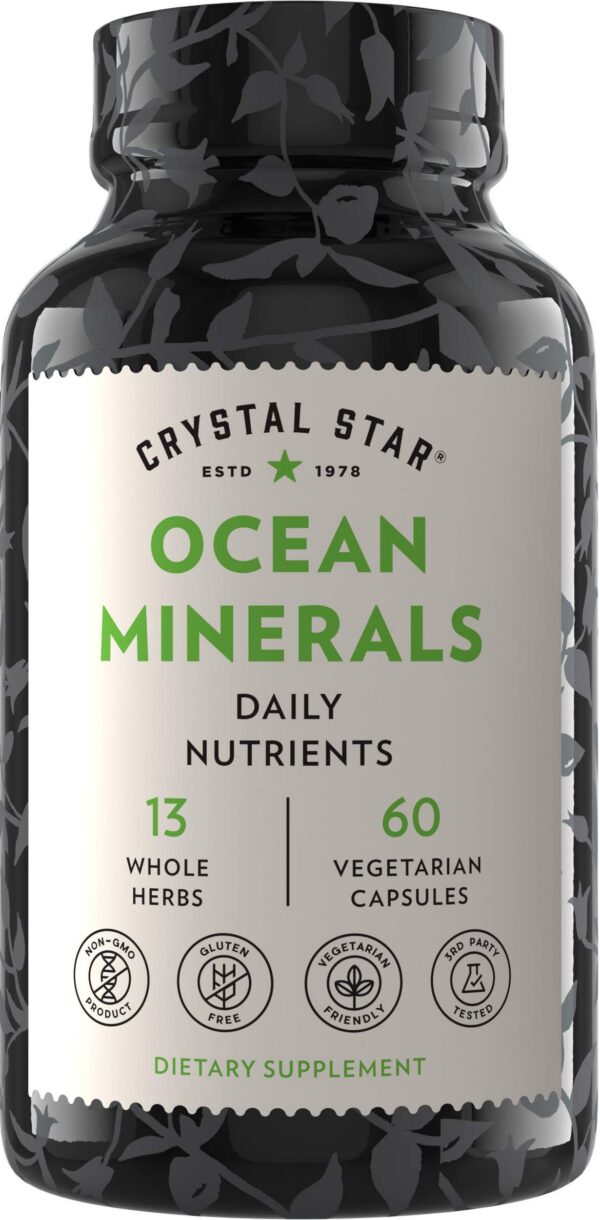 Frasco de Crystal Star Minerales Oceánicos 60 cápsulas