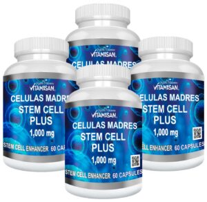 Version 1.0.0 Cuatro botellas de células madre Vitamisan superalimento algas
