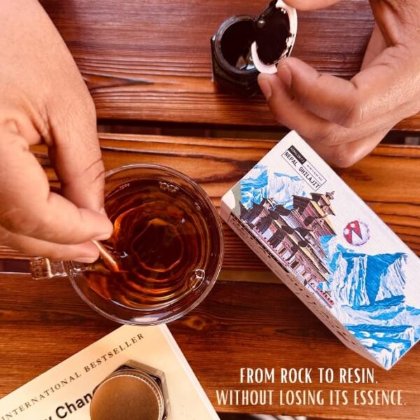 Cuchara de madera para dosis precisa de Shilajit puro