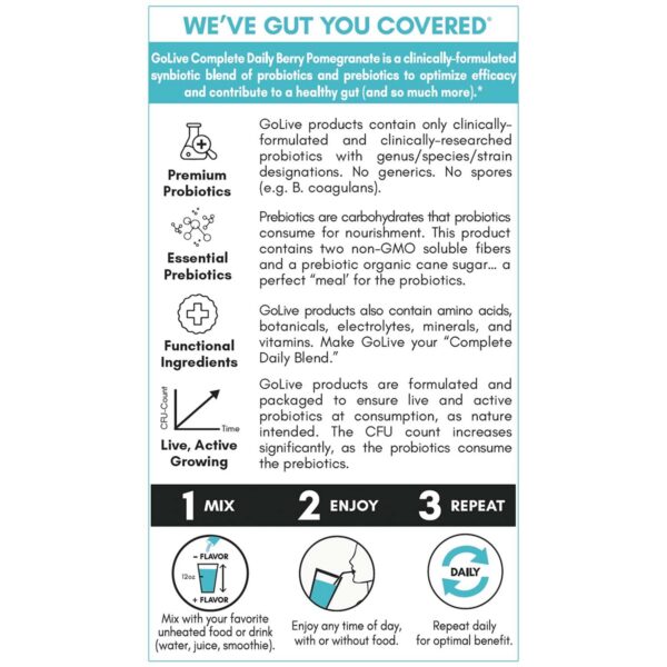 Cucharada polvo GoLive Plus Glow para belleza y salud