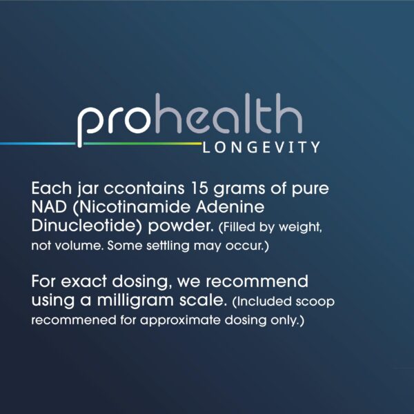 Cucharada polvo NAD+ Pro para energia y longevidad