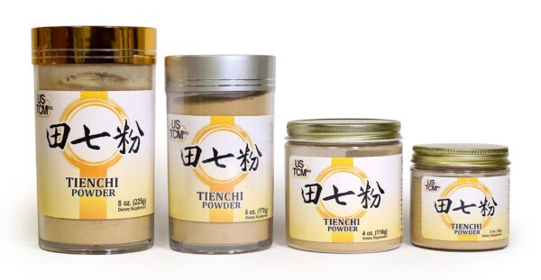 Cucharadita polvo tienchi ginseng para té