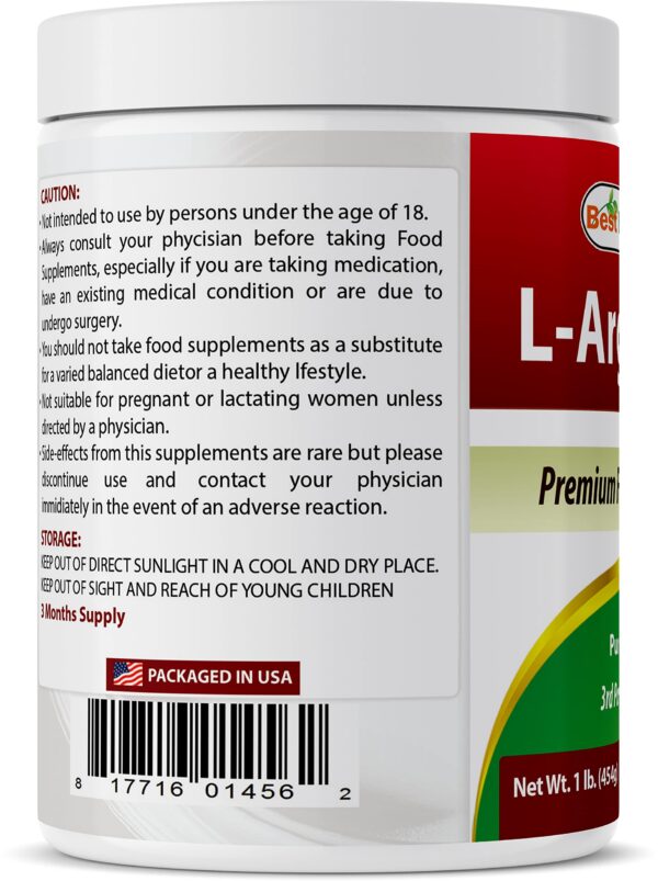 Cucharas medidoras con polvo de L-Arginina