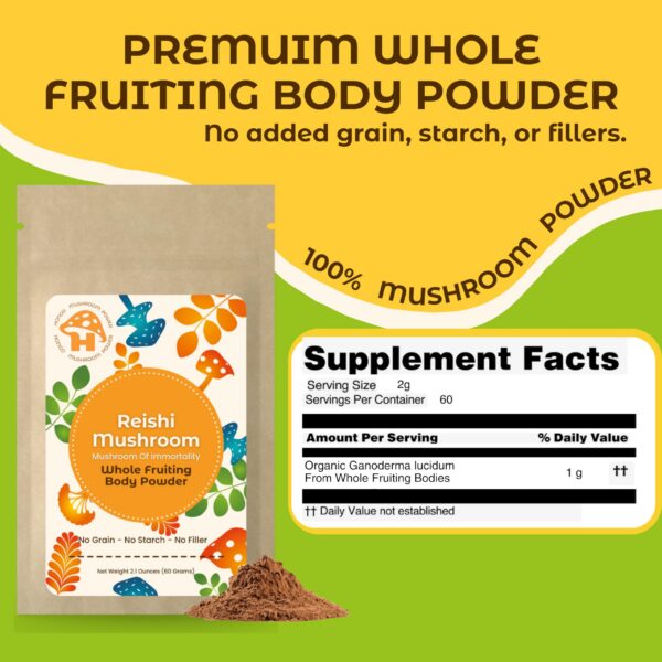 Cucharita incluida con el polvo de Reishi