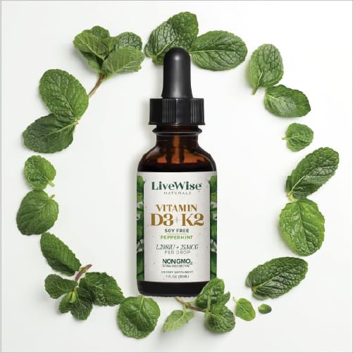 Version 1.0.0 Cuenta gotas para vitaminas líquidas D3 y K2 LiveWise Naturals