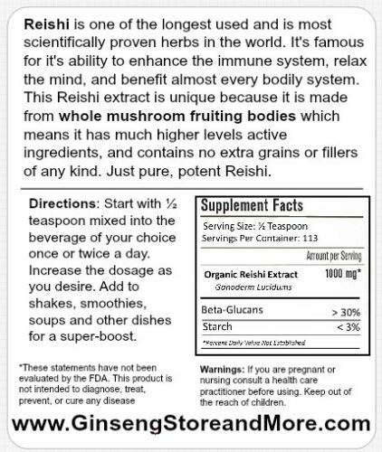 Cuerpo fructífero real de hongo Reishi para extracto natural