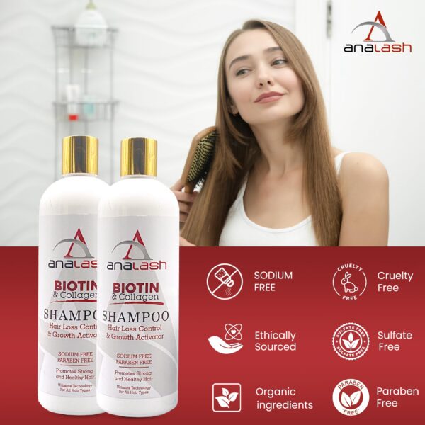 Version 1.0.0 Cuidado diario con champú Analash biotina colágeno