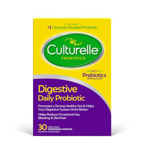 Version 1.0.0 Culturelle cápsulas probióticas salud digestiva paquete de 30