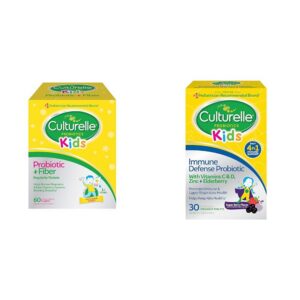 Culturelle Kids probiótico y fibra paquetes 60 unidades digestión saludable