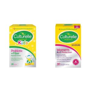 Culturelle Kids probiótico y fibra paquete para salud digestiva