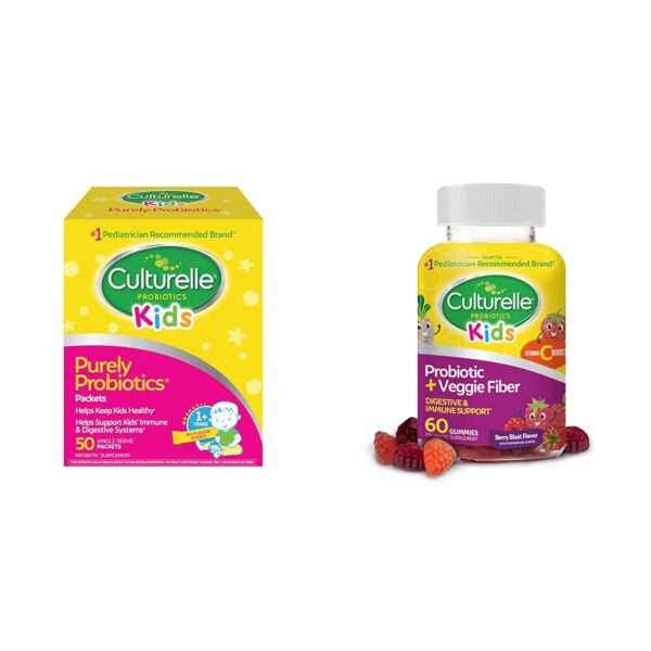 Culturelle niños probióticos sobres para salud digestiva e inmune