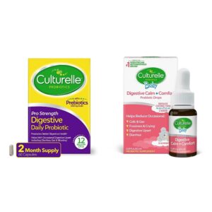 Cápsulas probióticas Culturelle Pro Strength botella con 60 cápsulas