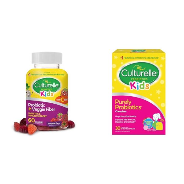 Culturelle probiótico diario niños paquete frontal 60 gummies
