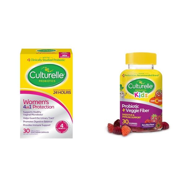 Culturelle Probióticos Cápsulas para Mujeres 30 Unidades Salud Digestiva