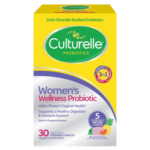 Culturelle Women’s Wellness probióticos masticables caja frontal