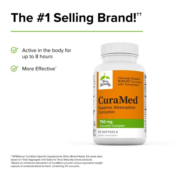 CuraMed suplemento antioxidante de Terry Naturally