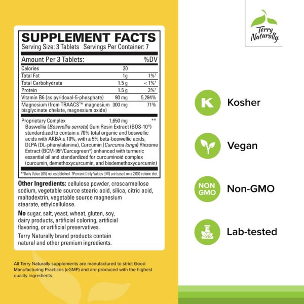 Curamin dolor de cabeza con DLPA y boswellia para alivio natural